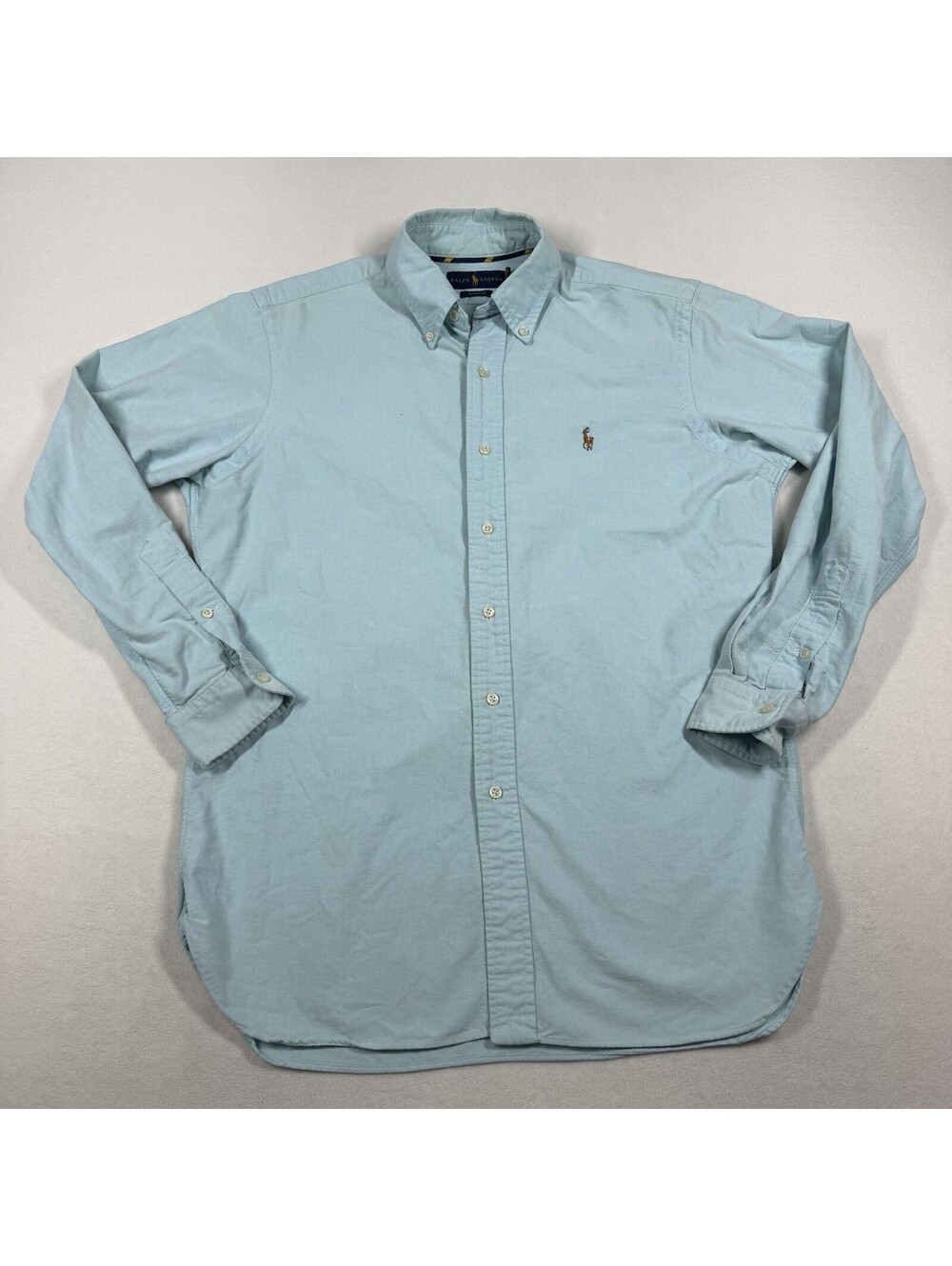 Ralph Lauren Oxford Shirt Mens Medium Light Blue Casual Long Sleeve Button Down